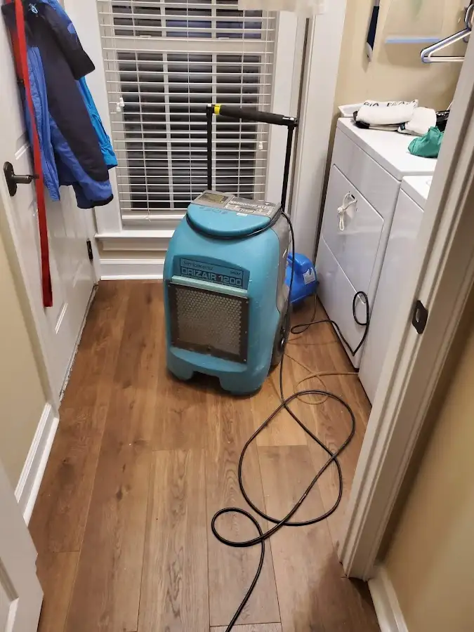 Commercial dehumidifier deployed for Flood Damage Cleanup in Brownsville